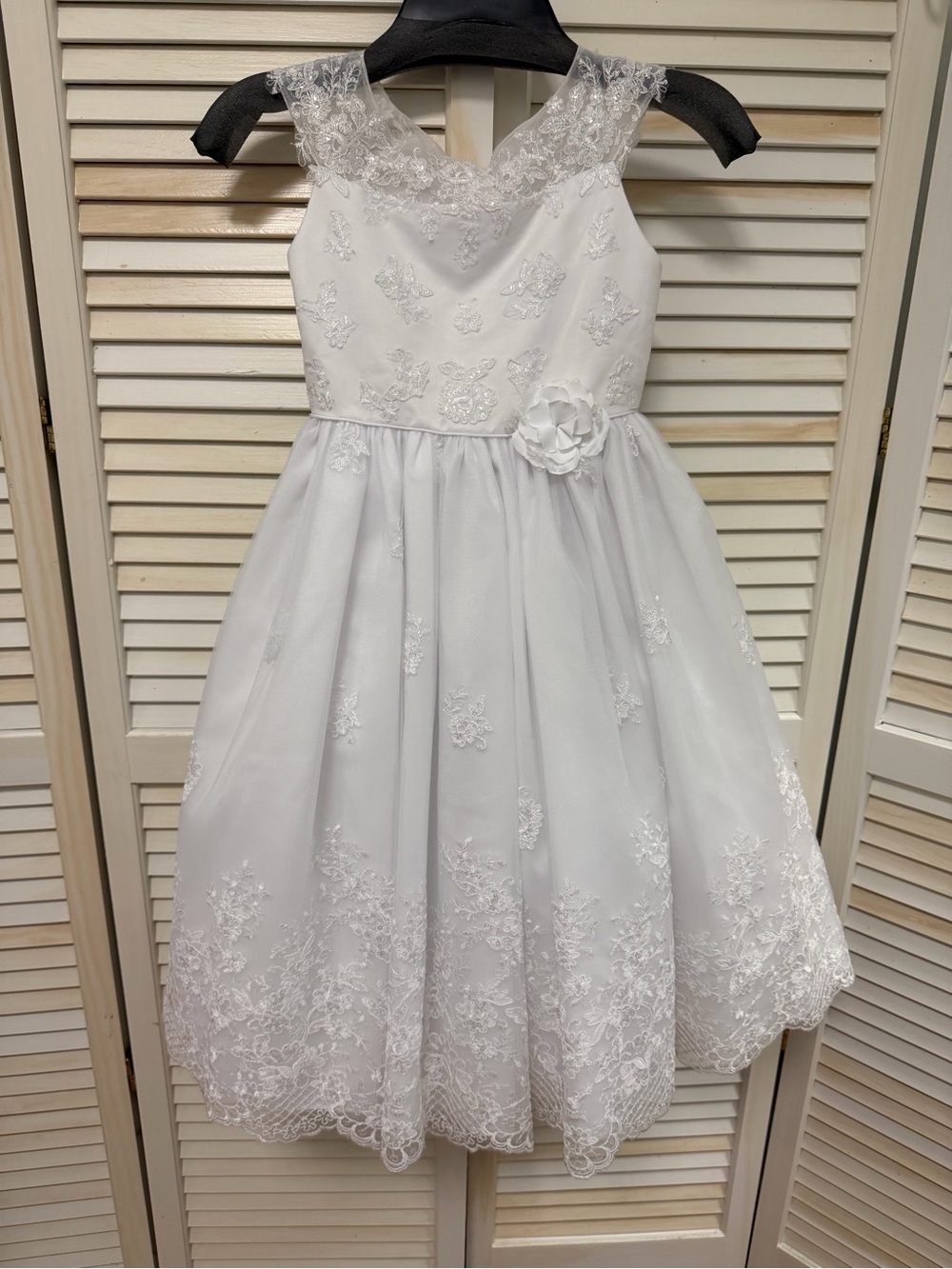 Joan Calabrese White Girls Dress *NWT*